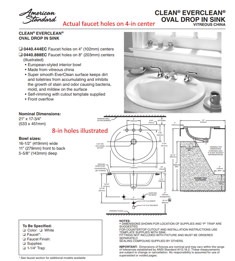 how to install drop in bathroom sink