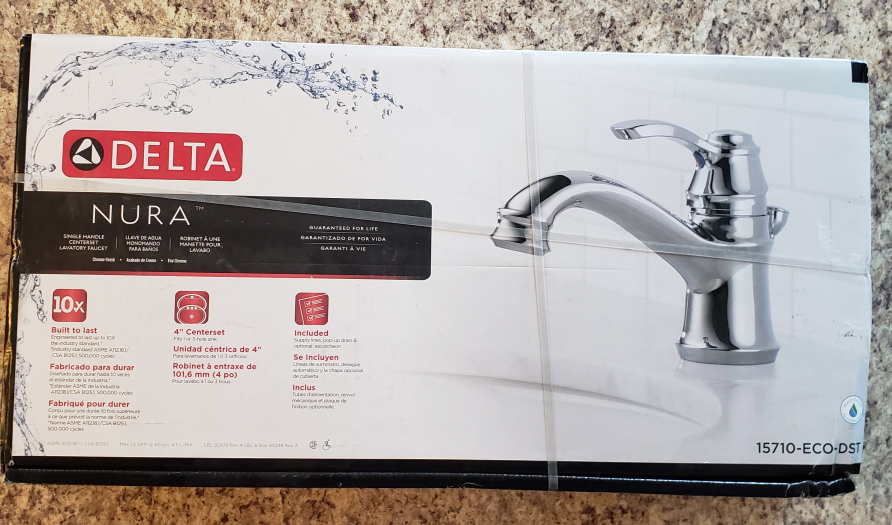 delta nura bathroom sink faucet