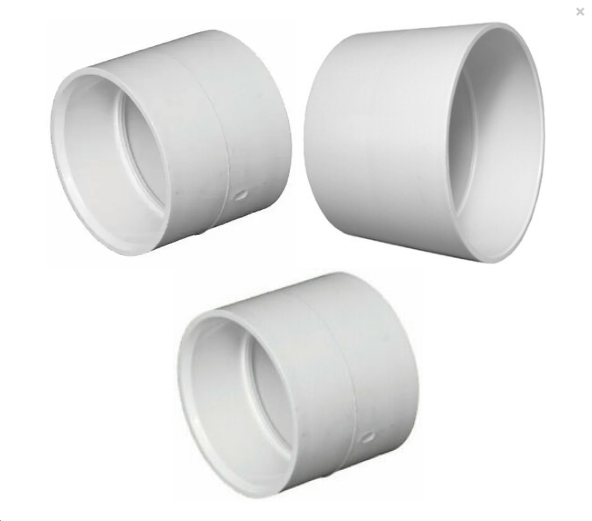 Charlotte 6-in diameter PVC Pipe coupling PVC 00100 1600 | TheClearanceMan